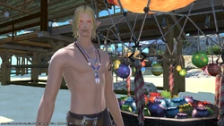 Beaudefoin as "the Iceman" in Moonfire Faire 2016.