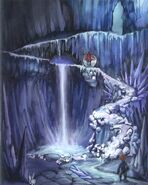 Artwork of a Black Waltz in the Ice Cavern.