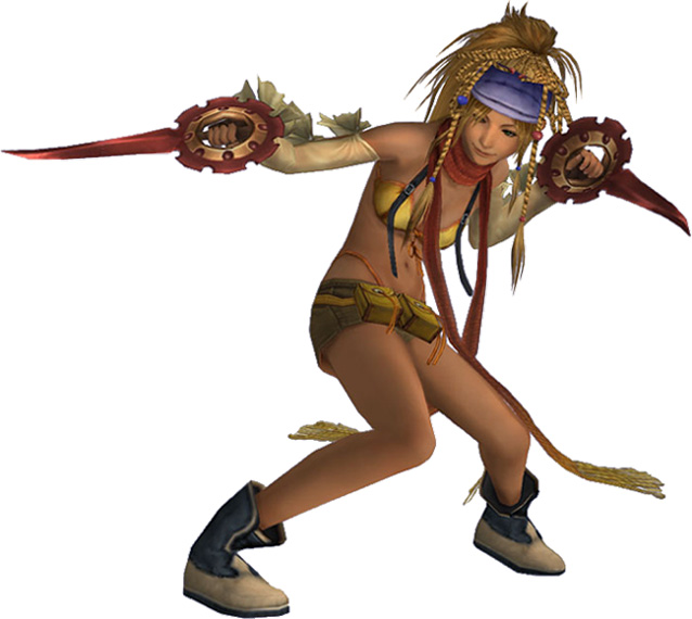 Rikku, a major character in Final Fantasy X