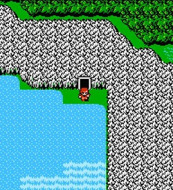 Semitt Falls on the World Map (NES).