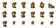 Set of Porom's sprites.