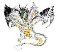 Artwork from Final Fantasy II by Yoshitaka Amano.