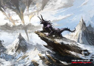 Artwork of Behemoth for Final Fantasy XIV.