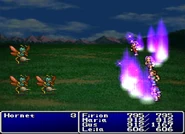 Aura cast on the entire party in Final Fantasy II (PS).