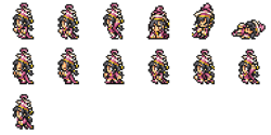 Set of Elarra's sprites.