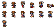 Set of Sora's sprites.