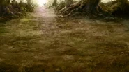 Forest battle background in the World of Ruin in Final Fantasy VI (iOS/Android).