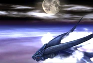 Bahamut flying.