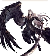 Sephiroth's full-body artwork for the Advent Children collaboration.