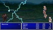 FFII PSP Thunder3 All.png (725 KB) Thunder3 cast on the enemy party in Final Fantasy II (PSP).