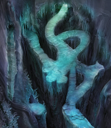 A section of the path through the Ice Cavern.