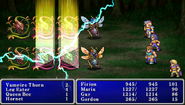 FFII PSP Thunder6 All.png (683 KB) Thunder6 cast on the enemy party in Final Fantasy II (PSP).