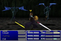 Cloud using Flash in Final Fantasy VII.