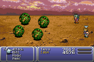 Sabin blinded in Final Fantasy VI (GBA).