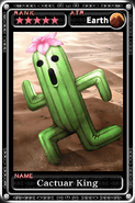 Cactuar King's card in Guardian Cross.