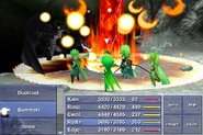 Megaflare as an enemy ability in Final Fantasy IV (iOS).