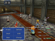 The heroes battle against 3 Soldiers in the Castle.