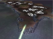 The ruins of Melmond in World B in Dissidia 012 Final Fantasy.