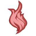 Fire deposit icon.