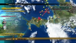List of locations.