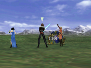 Quistis attacking in Final Fantasy VIII.