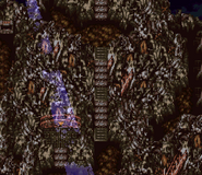 The peak of Kefka's Tower, where Demon is fought (SNES).