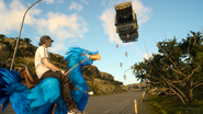 A blue chocobo.