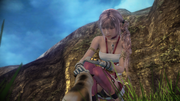 FFXIII-2 Serah & Snow the Cat