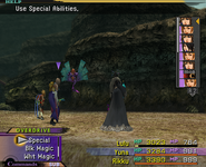 The party in Critical (50%) in Final Fantasy X.