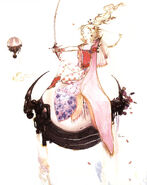 Yoshitaka Amano artwork of Terra for Final Fantasy VI.