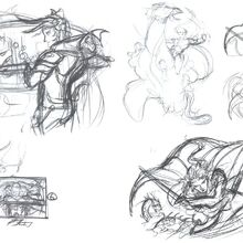 Final Fantasy Ii Concept Art Final Fantasy Wiki Fandom,School Bus Line Drawing