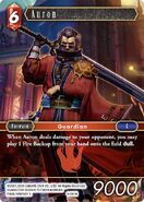 Auron [1-001H] Opus series card.