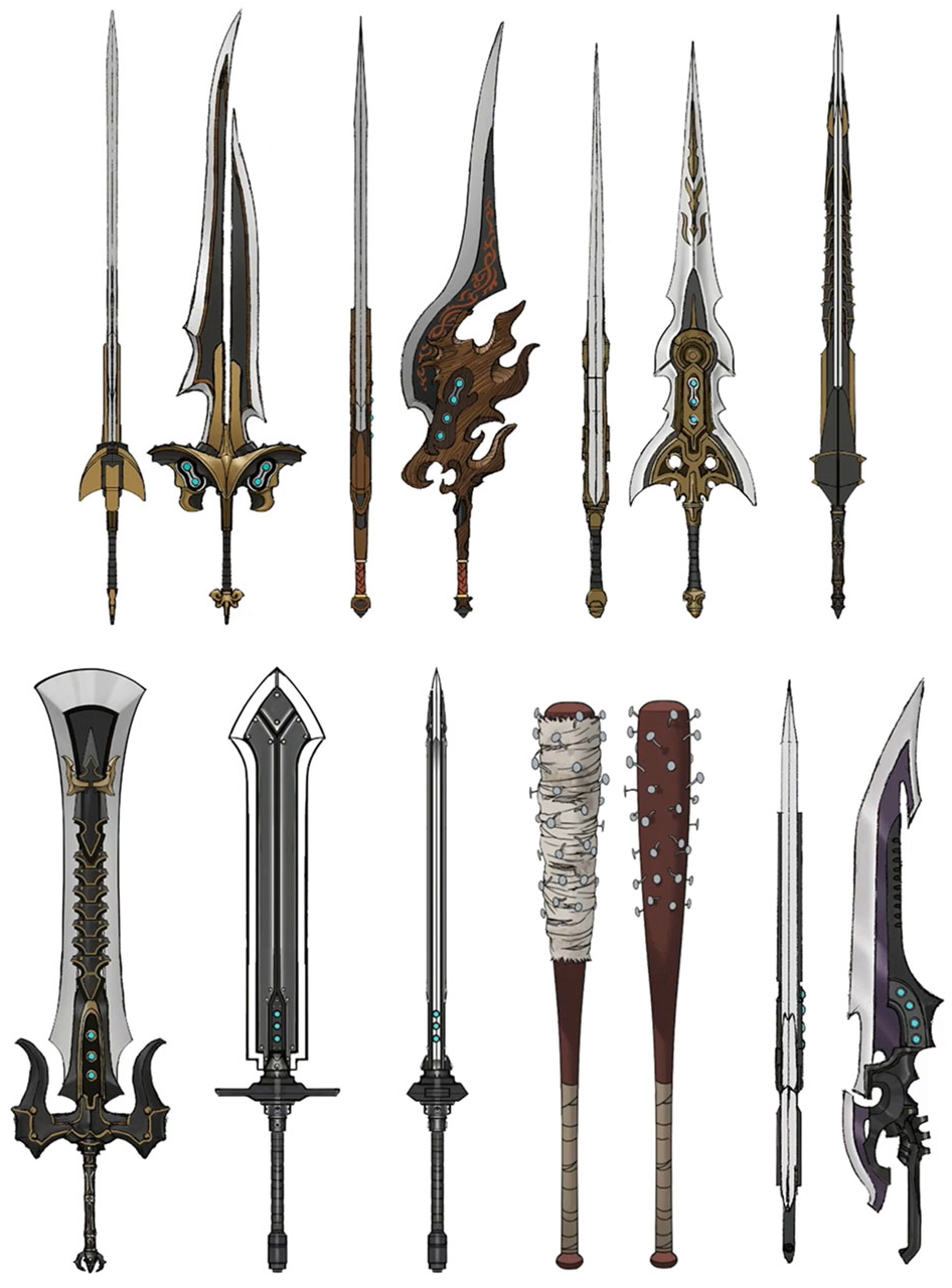 final fantasy 7 swords list