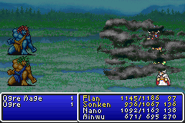 Blind4 cast on the party in Final Fantasy II (GBA).