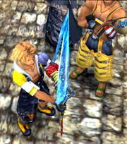 Tidus receiving Brotherhood