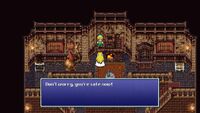 Celes Saves Boy from FFVI Pixel Remaster