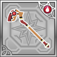 Flame Staff in Final Fantasy Airborne Brigade (R).