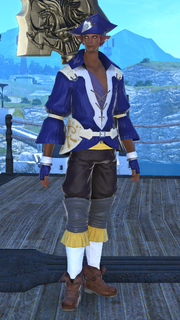 Carvallain with his new axe in Stormblood.