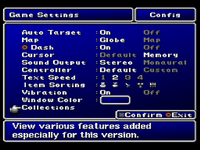 FFII Config Menu