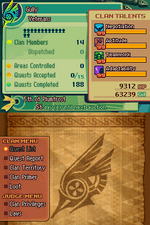 FFTA2 Clan Info Menu