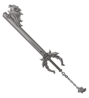 The Lionheart Keyblade, named after the Lion Heart gunblade.