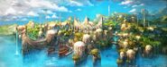 Sharlayan artwork from Final Fantasy XIV