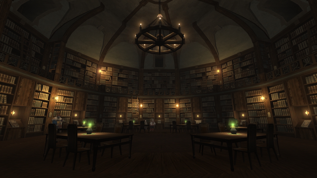 fantasy library building