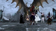 FFXIV Adventurers vs Vishap.png (2.32 MB) A group of adventurers prepares to face Vishap.