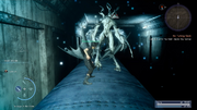 Gargoyle in train tunnel from FFXV