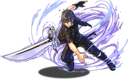 Artwork of Noctis using the Engine Blade for Puzzle & Dragons.