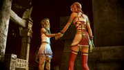 FFXIII-2 Yeul and Serah in the Void Beyond