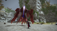 X'rhun facing the Fear Gorta.