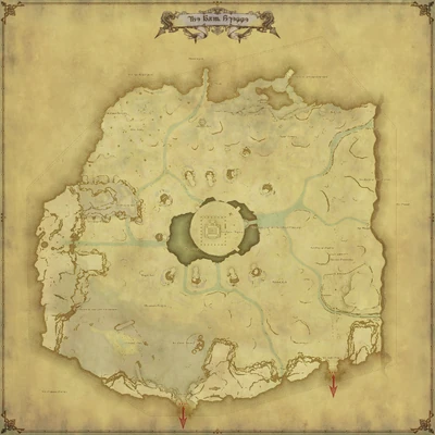Azim Steppe map from FFXIV