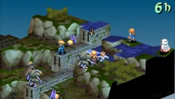 Une bataille dans Final Fantasy Tactics